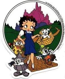 Betty Boop in the The Wizard of Oz Dorothy Sticker