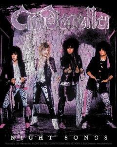 Night Songs 80s Cinderella Sticker