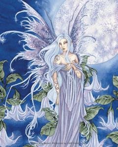 Blue Bell Moon Fairy Sticker
