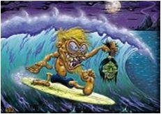Dirty Donny Monster Surfer Fridge Magnet