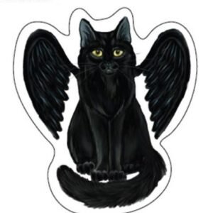Raven Cat Fairy Sticker