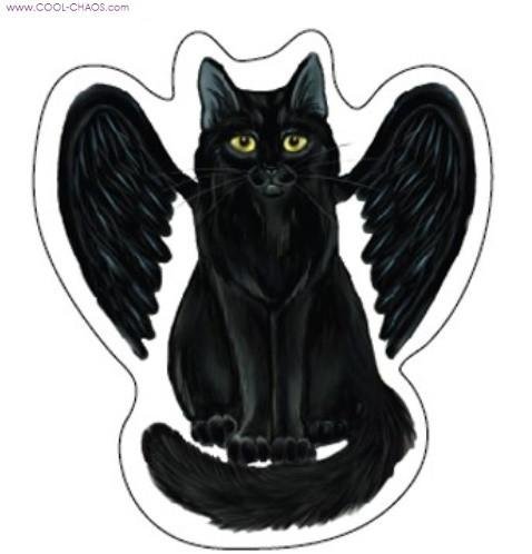 Raven Cat Fairy Sticker