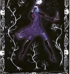 Purple Goth Girl Trouble Sticker