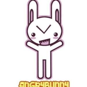 Angry Bunny Sticker