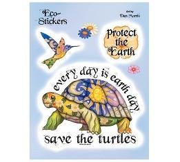 Save the Turtles Save our Planet Earth Stickers Set
