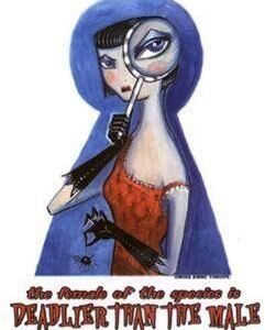 Goth Girl Deadly women Sticker