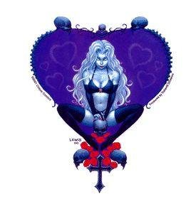 Heavy Metal Pin-up Girl Sticker #1 Lady Death Love Bites