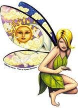 Claudia Moon Sun Fairy Sticker