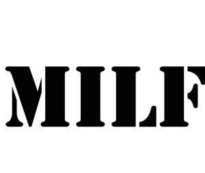 MILF Sticker Car Window Decal