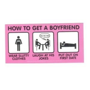 How to Get A Boyfriend Gag Gift Sticker